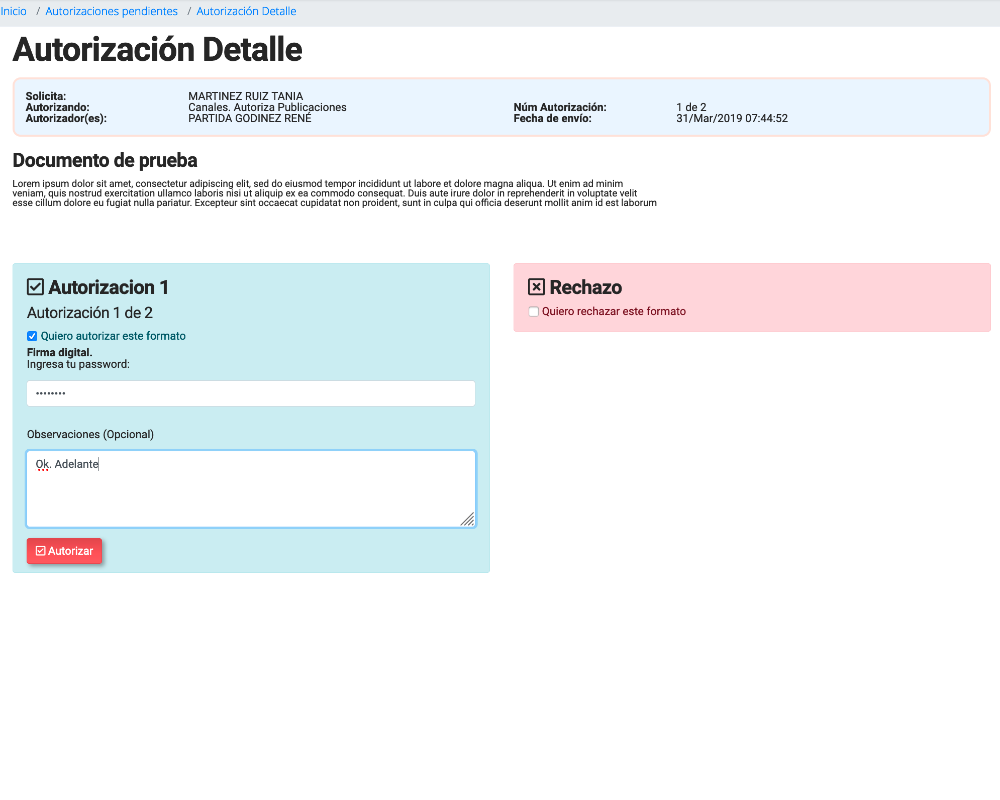 Firma electrónica de formatos DVsign