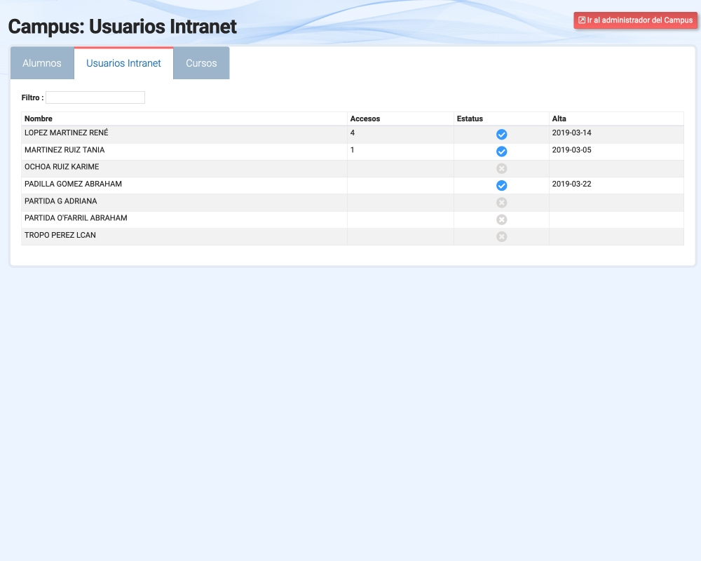 Campus / Cursos Online / LMS Moodle