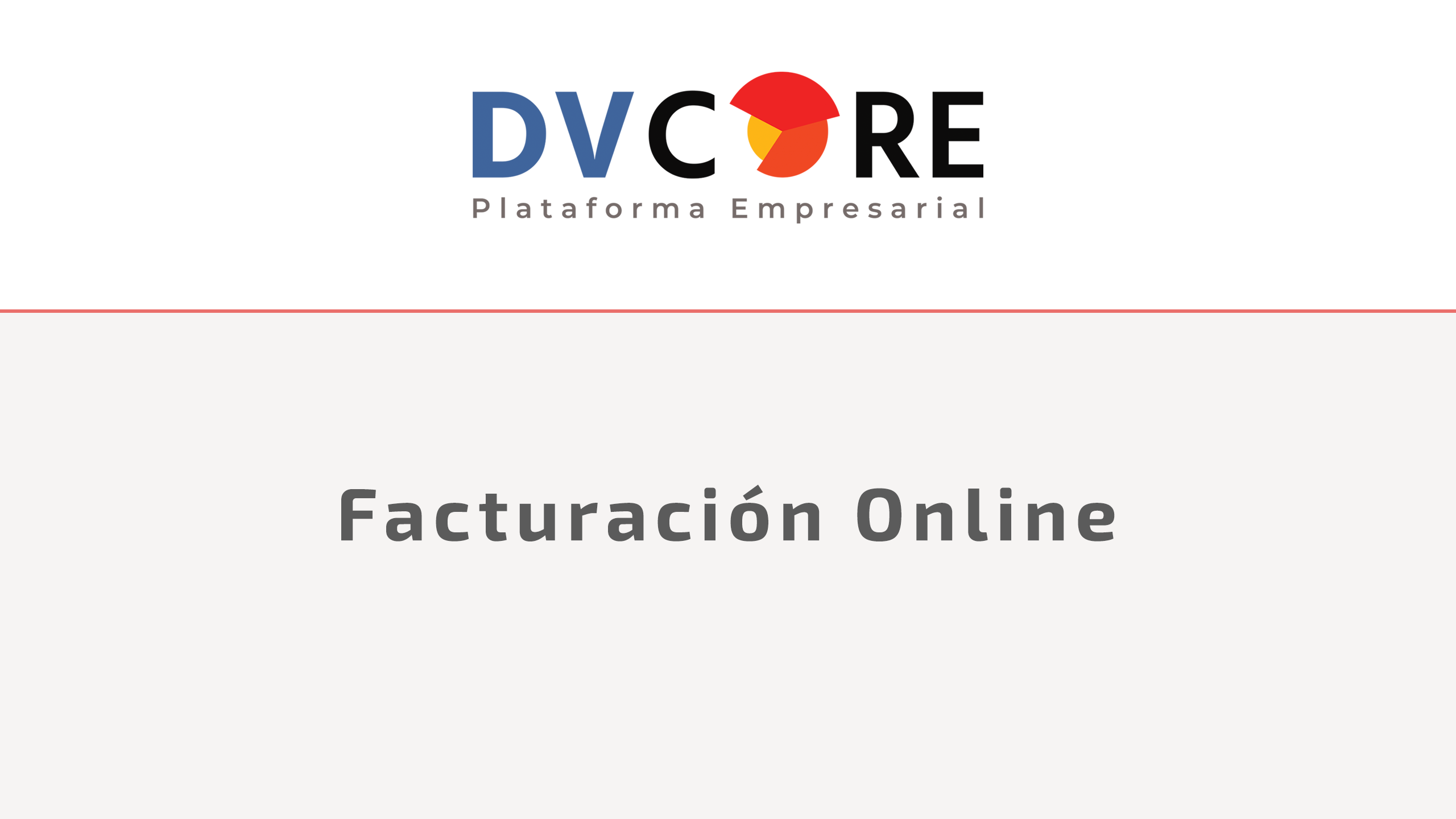 Video / Facturación Online